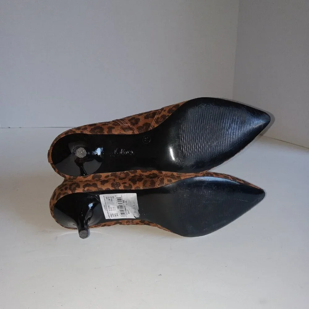 NWOB  - S. Oliver Leopard Print Ankle Boots - Size 7.5